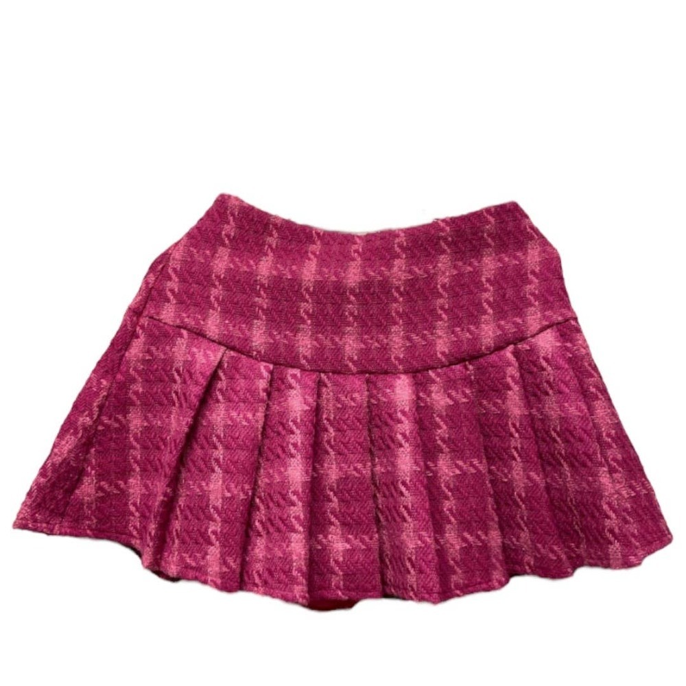 Cider Plus Size Pink Tweed Skirt Size 3X